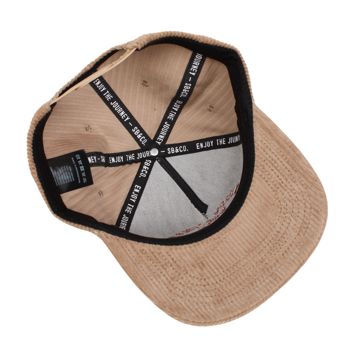 Stay Trippy Corduroy Trucker Hat- Flax