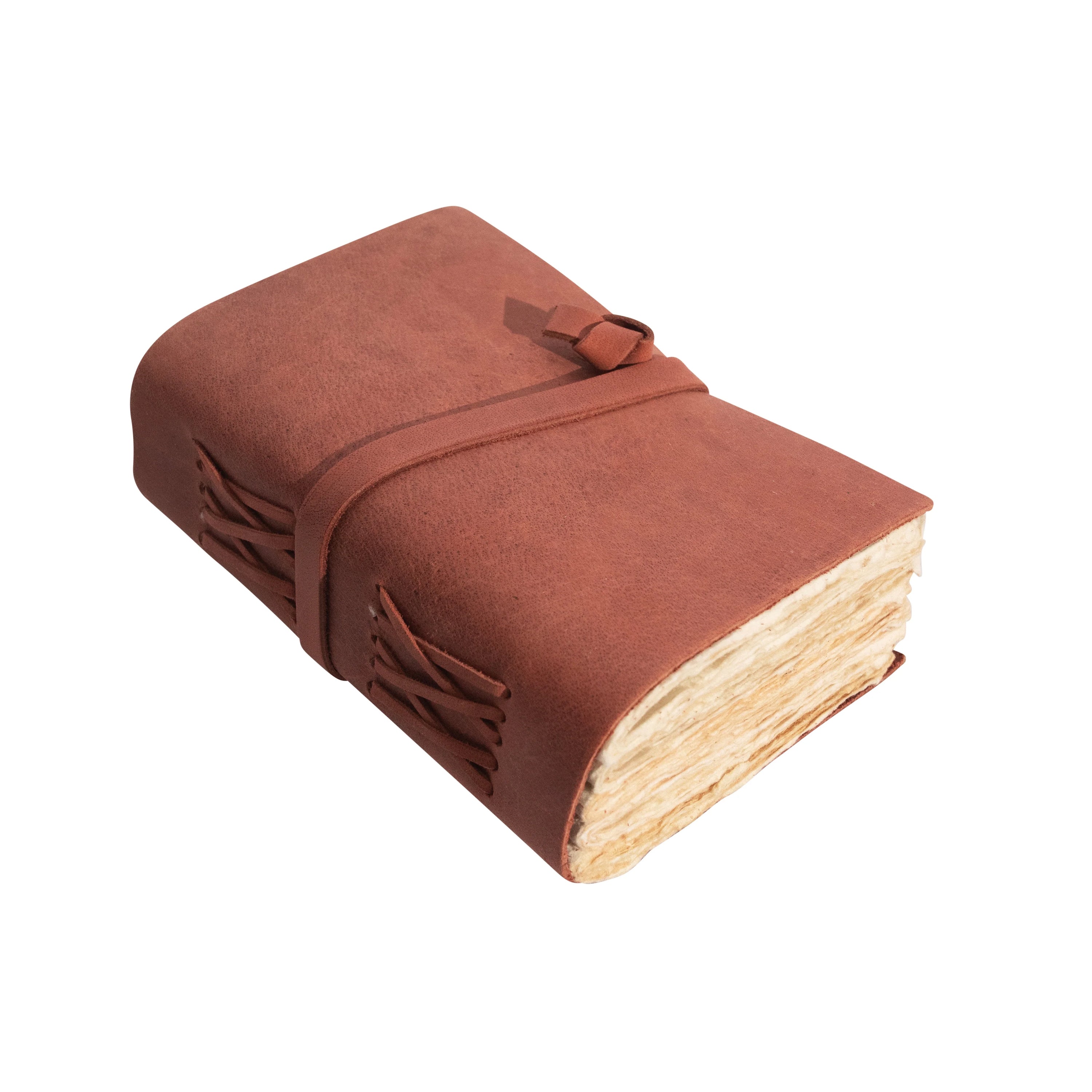 1st Edition Mini Wrap Leather Journal - Terracotta