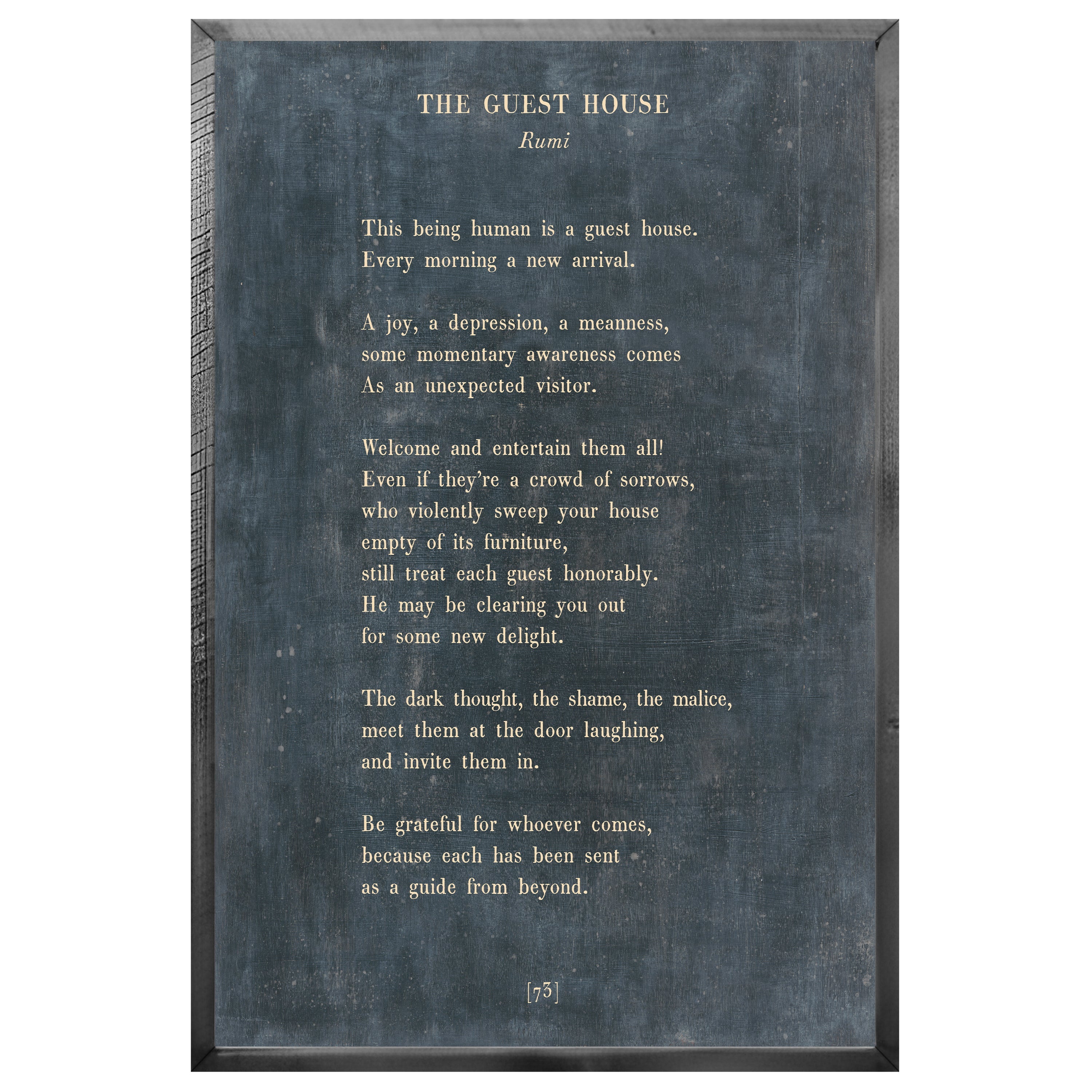 The Guest House Art Print - Grey Wood