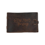 The Story Begins Leather Story Keeper 14x10 - Bark