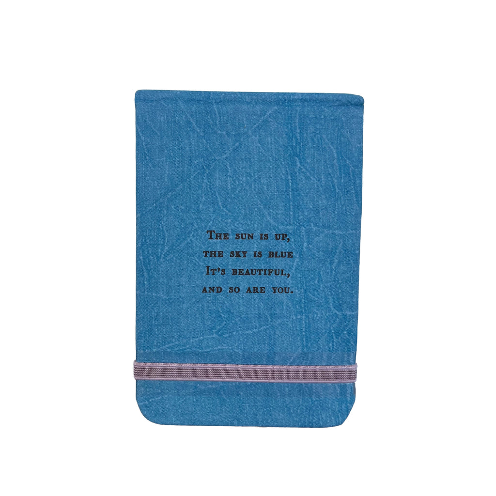 The Sun Is Up Fabric Notebook