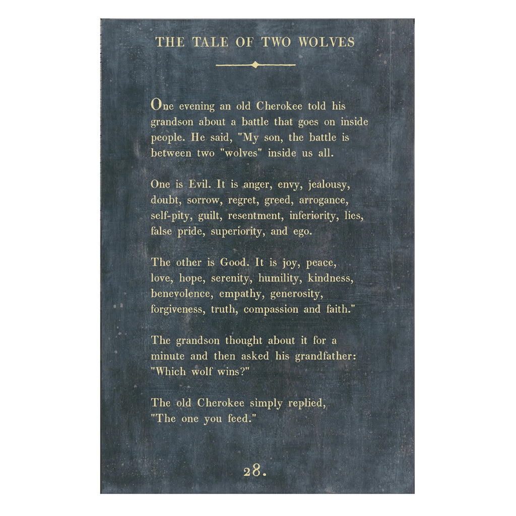 Tale of Two Wolves - Poetry Collection
