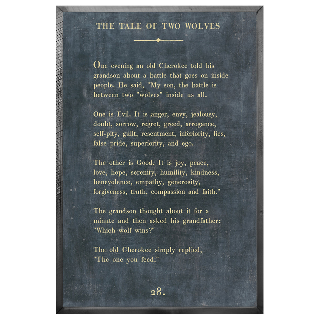 Tale of Two Wolves - Poetry Collection