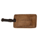 To Live Will Be Leather Luggage Tag
