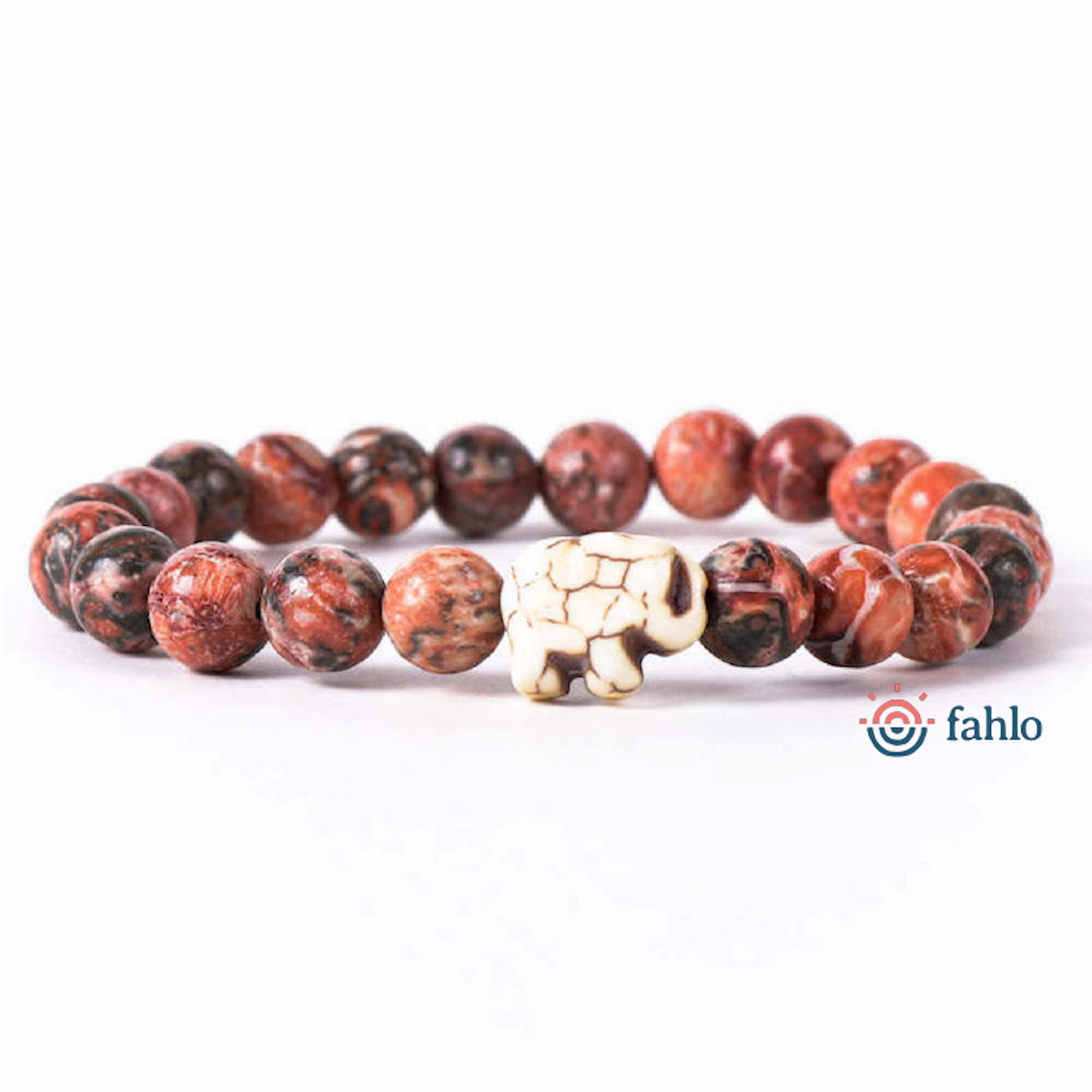 Track an Elephant Bracelet - Desert Stone