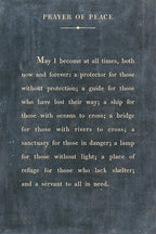 Prayer of Peace Art Print - Gallery Wrap