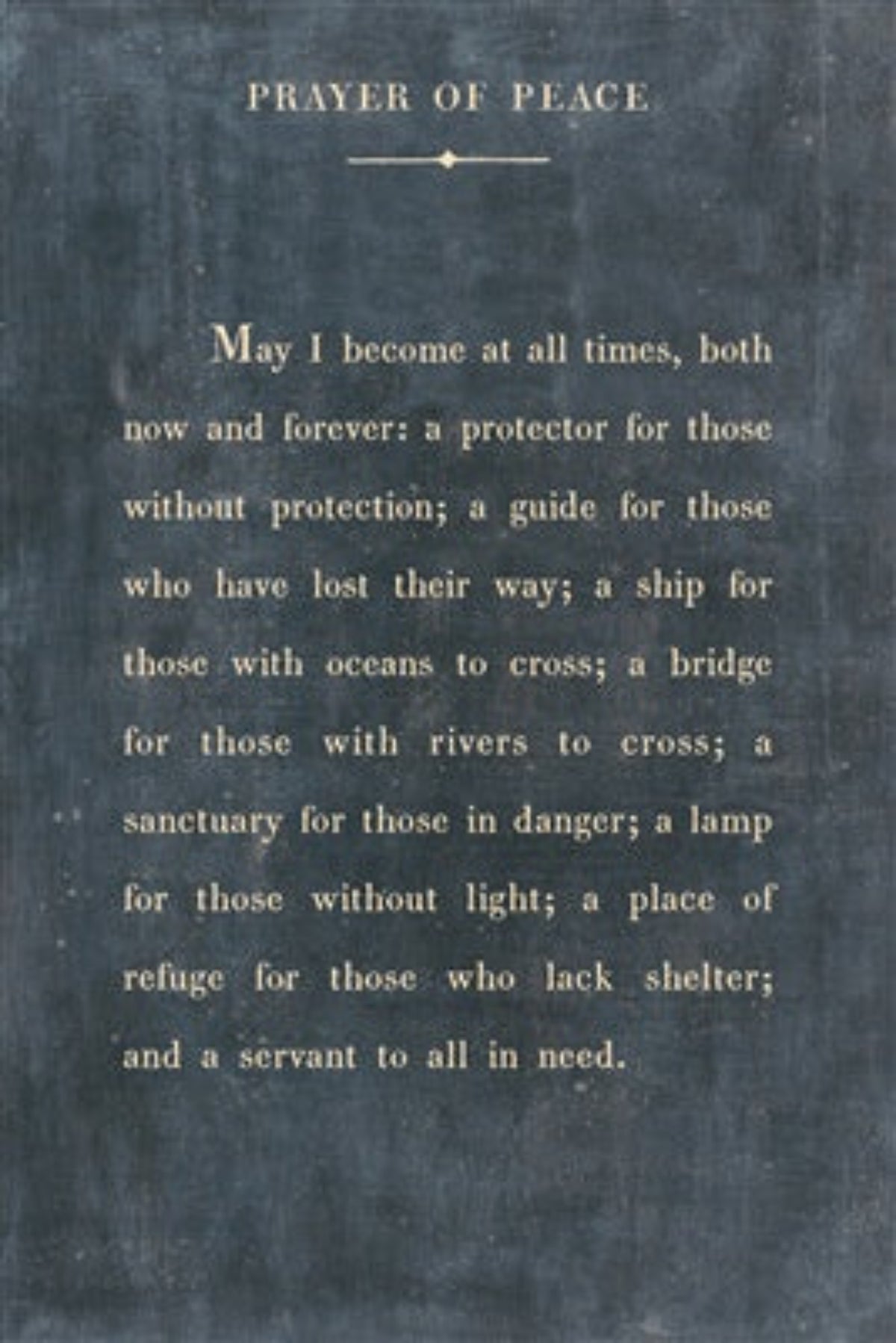 Prayer of Peace - Poetry Collection