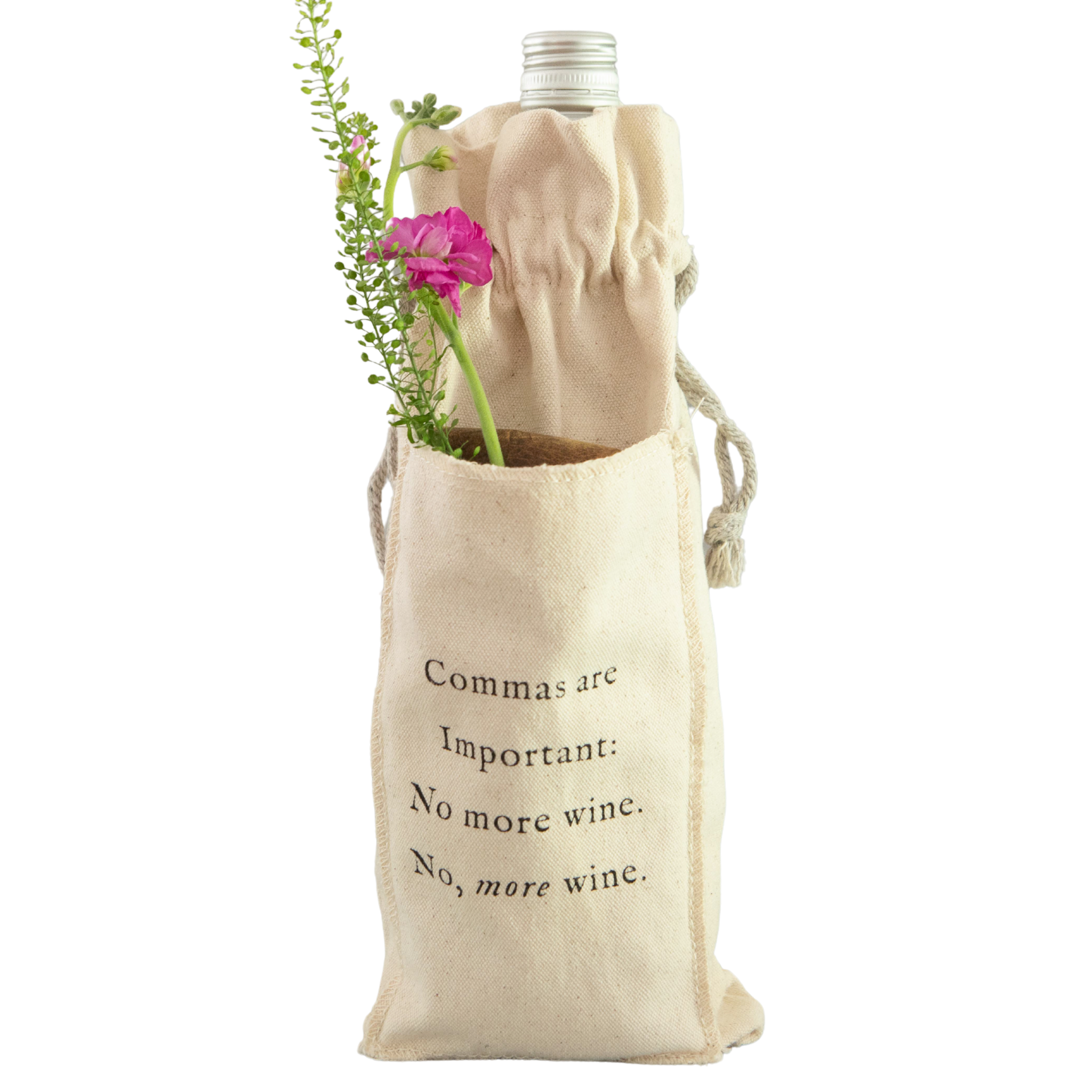 Commas Are Important: No More Wine. No, More Wine with Pocket