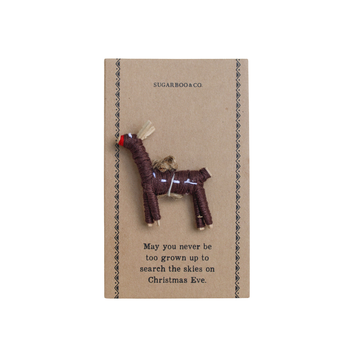 Reindeer Worry Doll Ornament