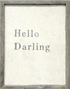 Hello Darling Art Print