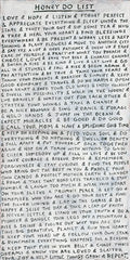 Honey Do List Art Print - Grey Wood