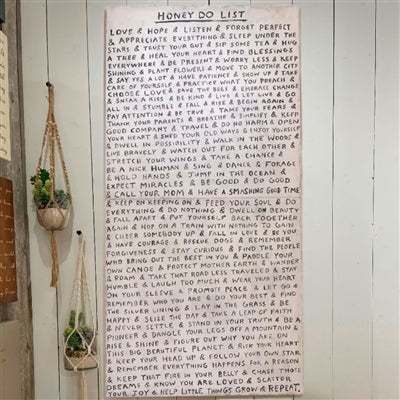 Honey Do List Art Print - Gallery Wrap