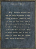 Prayer of Peace Art Print - Grey Wood