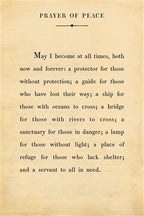 Prayer of Peace Art Print - Gallery Wrap