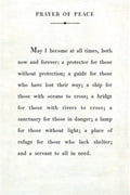 Prayer of Peace - Poetry Collection