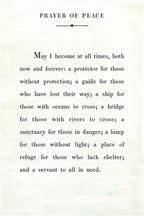 Prayer of Peace - Poetry Collection