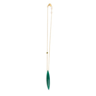 ***Green Gatsby Necklace 22"