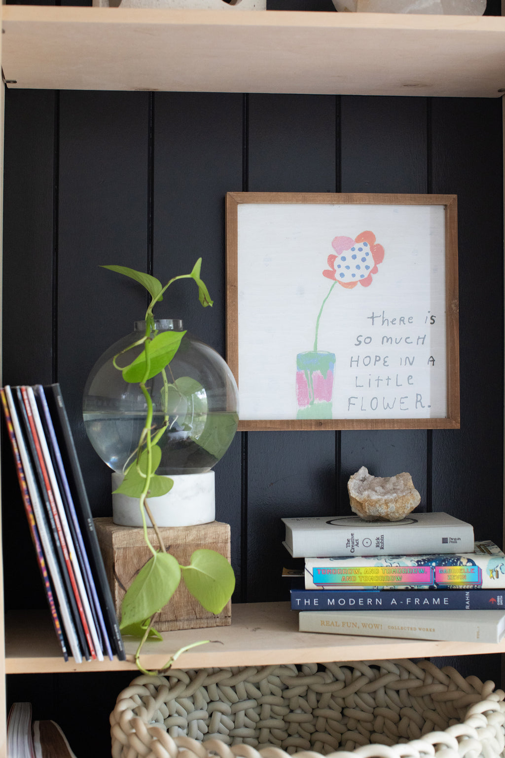 So Much Hope Flower Art Poster - 8x8
