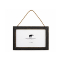 Wooden Frame 7"x5" With Jute Horizontal- Black