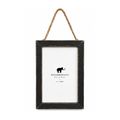 Wooden Frame 5"x7" With Jute Vertical- Black