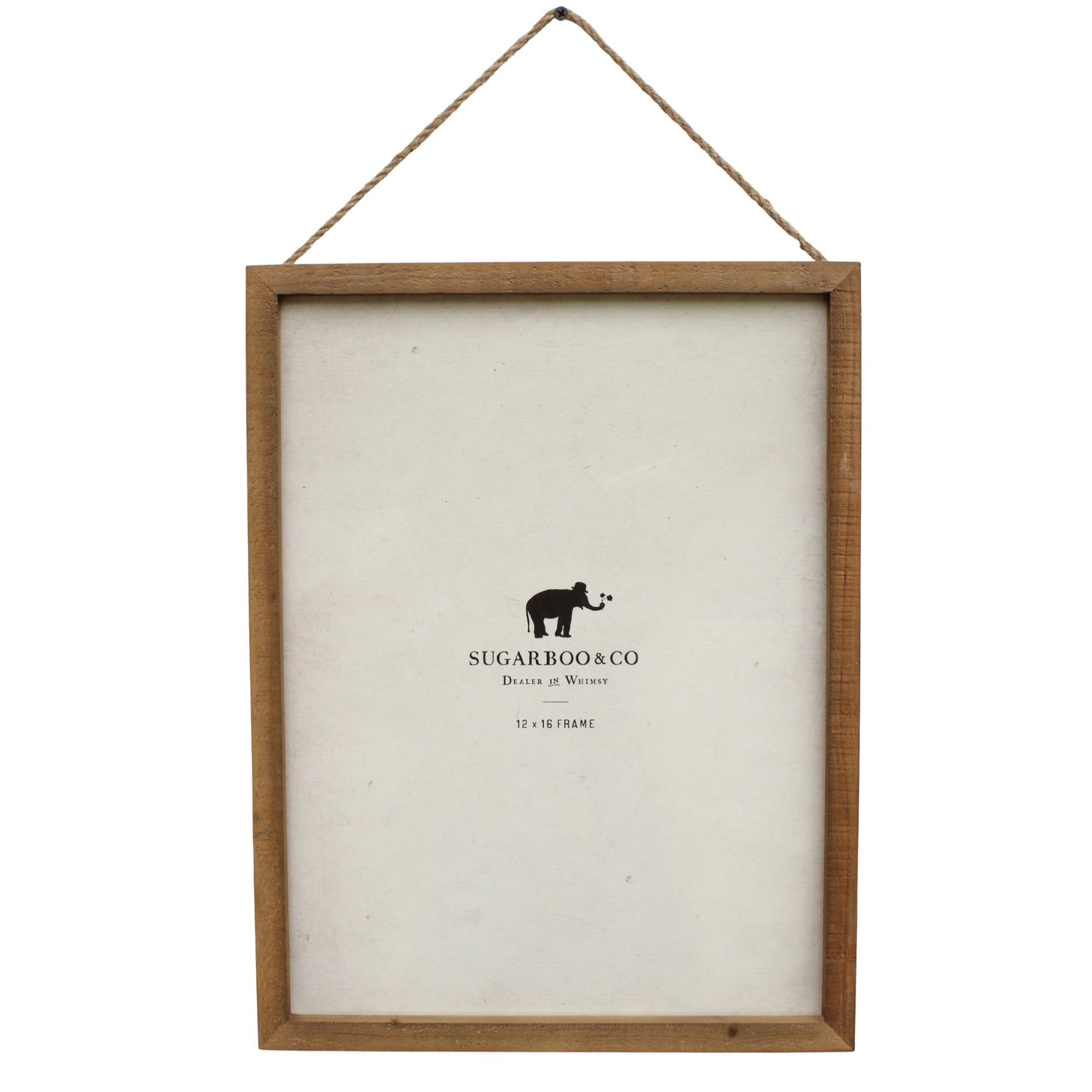 Natural Wood Frame 12x16 w/ Jute