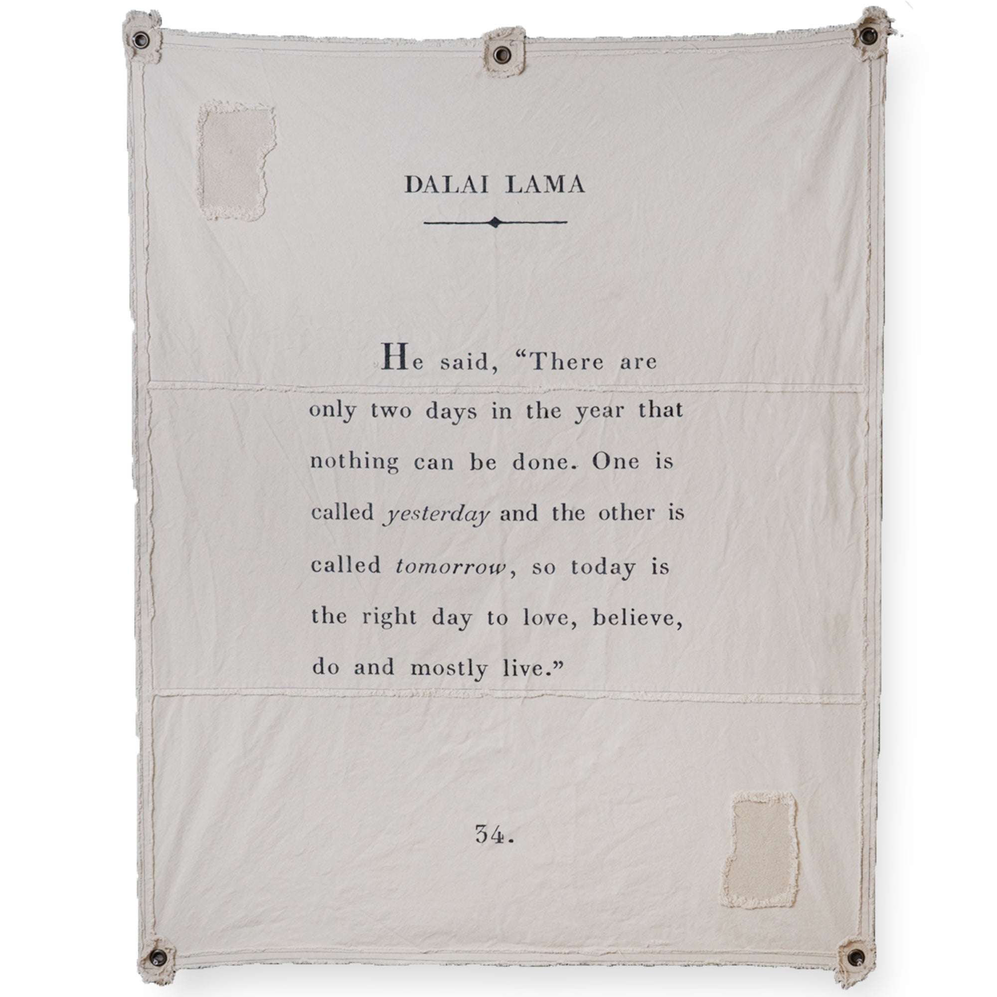 Canvas Wall Hanging - Dalai Lama - 46” x 57