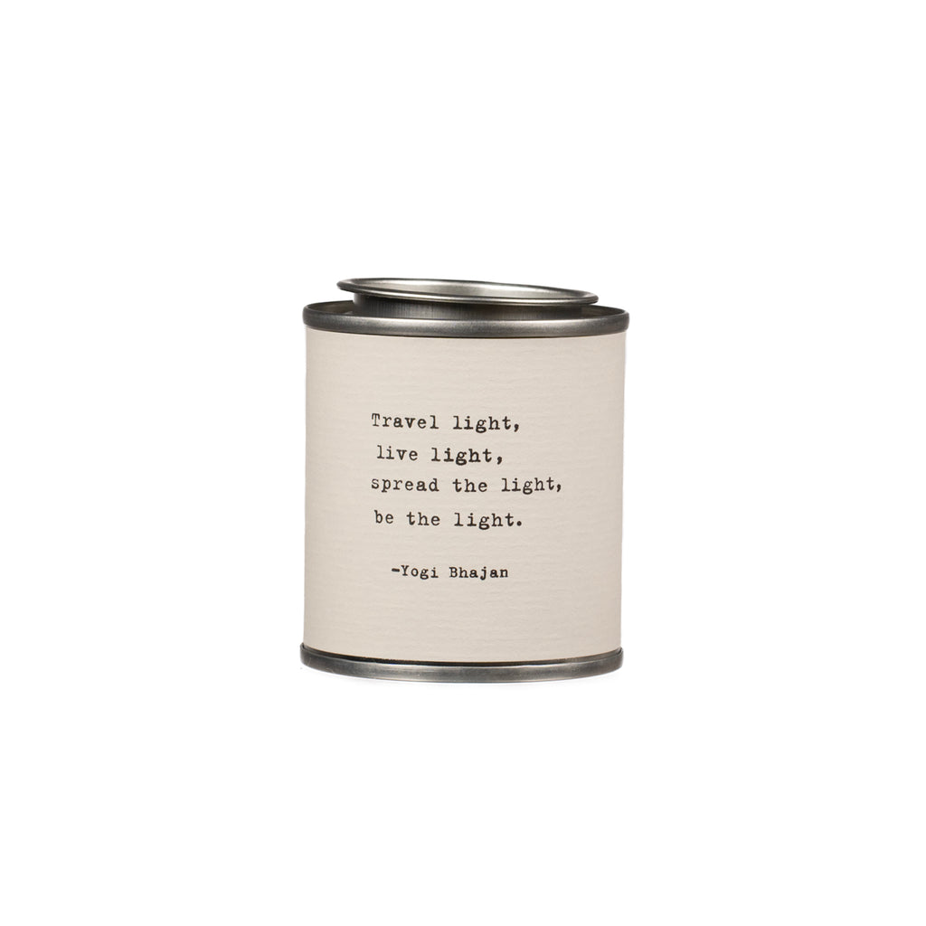 Shine Candle - Travel light, live light - Yogi Bhajan