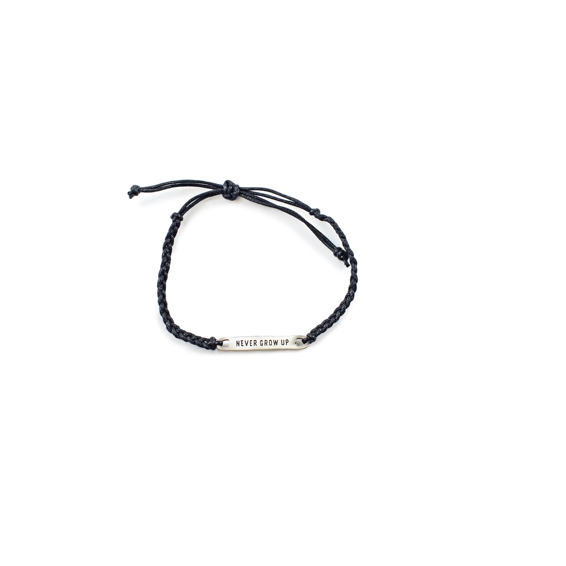 ***Never Grow Up Braided Bracelet - Adjustable