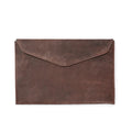 ***Burgundy Leather Laptop Case / Computer Sleeve Purple / Fuchsia 14-3/4" x 10"