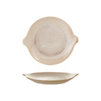Stoneware Crackle Glaze Plate with Handles