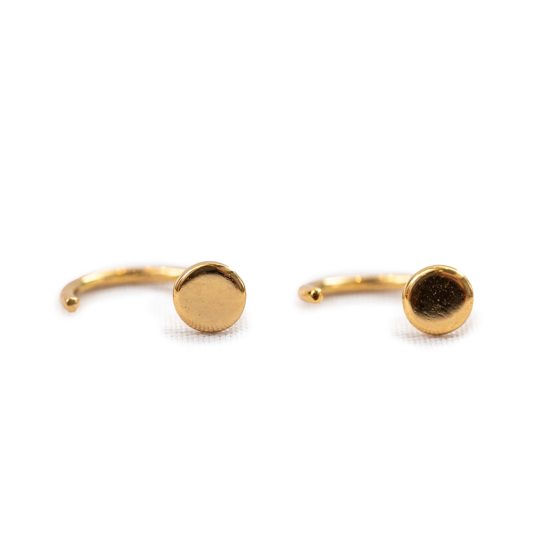 Circle Huggie Earrings