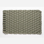 Sage + Mushroom + Blue Spruce Triple Weave Doormat