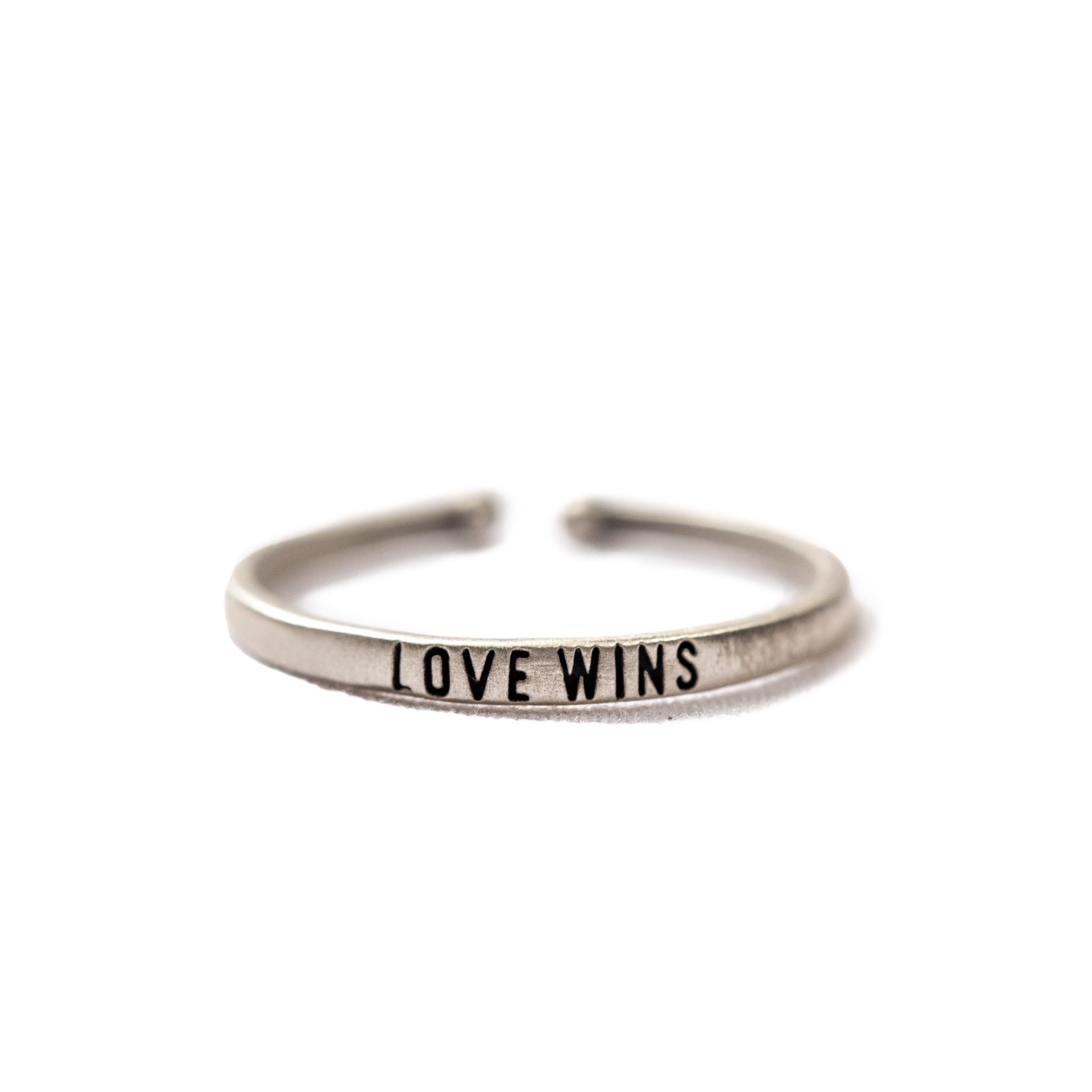 ***Love Wins Stackable Ring - Adjustable