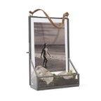 ***Hanging Glass and Zinc Memory Box - 8x5x2