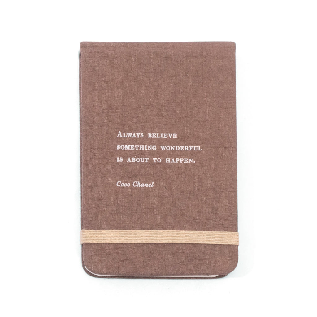 Coco Chanel Fabric Notebook-3.5"x5.5"