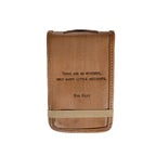 ***There Are No Mistakes Mini Signature Leather Journal - Maple
