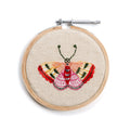 Butterfly Embroidery Hoop Collection - Pink & Yellow Wing - 4in