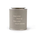 Keep Your Head Up Encouragement Candle
