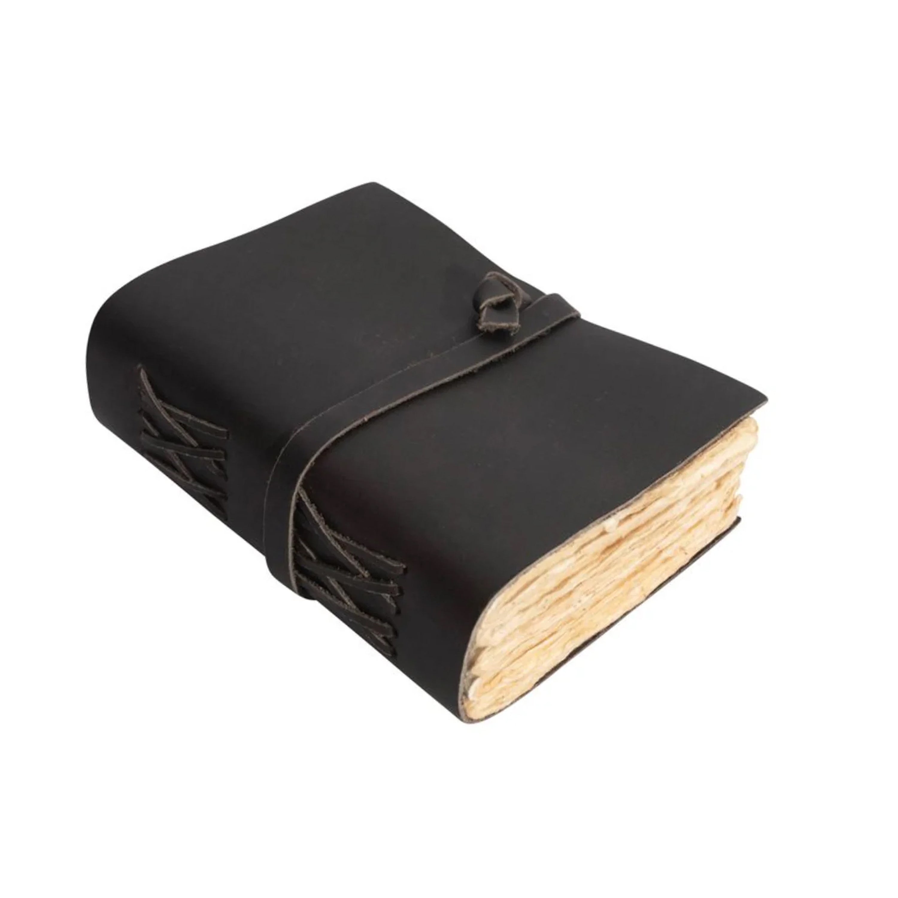 2nd Edition Mini Wrap Leather Journal - Carbon