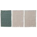 Waffle Weave Tea Towels, S/ 3 Tied with Jute &  Beads