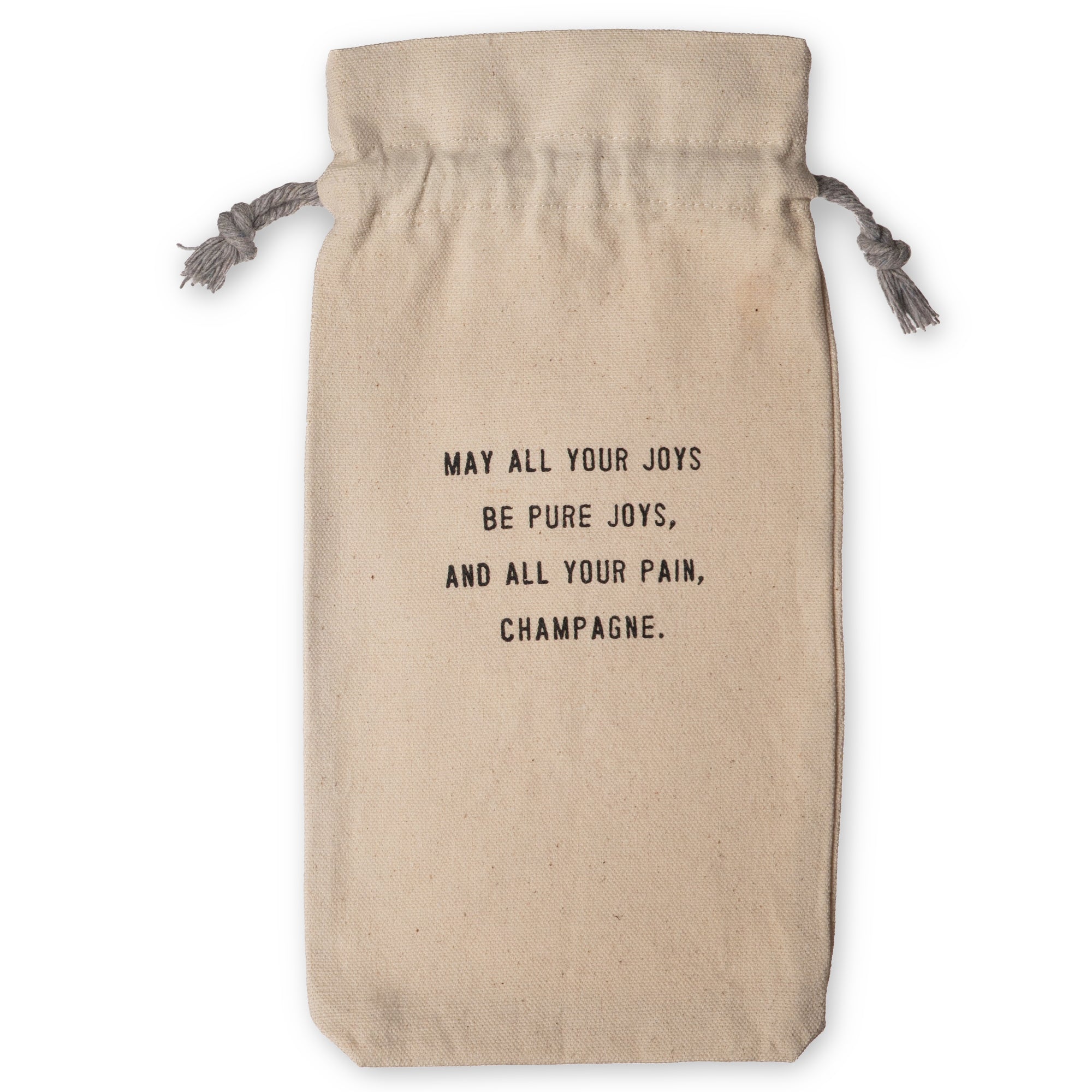 May All Your Joys Wine Bag