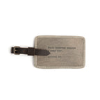Every Adventure Leather Luggage Tag - Stone