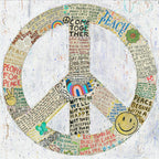Choose Peace Art Print in White - Gallery Wrap