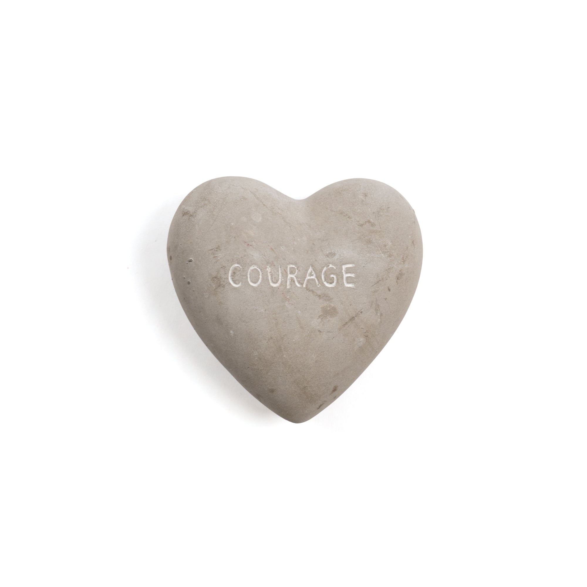 Heart Shaped Stone "Courage"