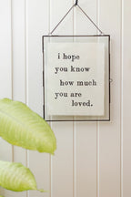 I Hope You Know Handmade Paper Print - 12x16
