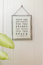 Please Take Responsibility Handmade Paper Print - 12x16