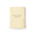 Little Book Of Gratitude Mini Deckled Edge Notebook - Cream
