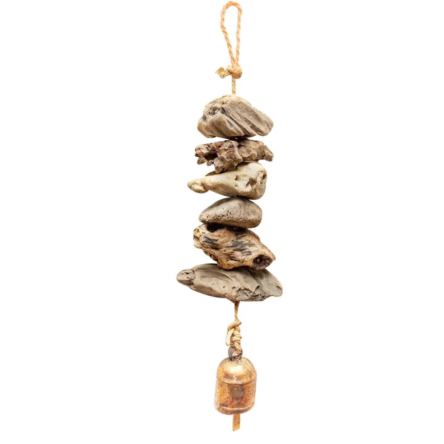 Six irregular Rounded Circles Driftwood Bell
