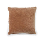 Fawn Velvet Pillow with Poms 22x22