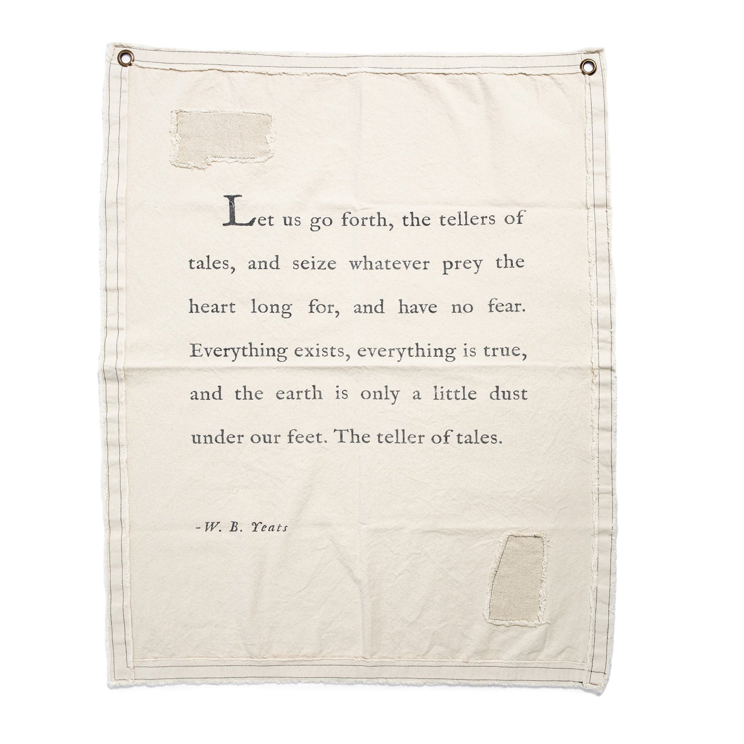 ***W.B. Yeats Canvas Wall Hanging 31.5" x 40"